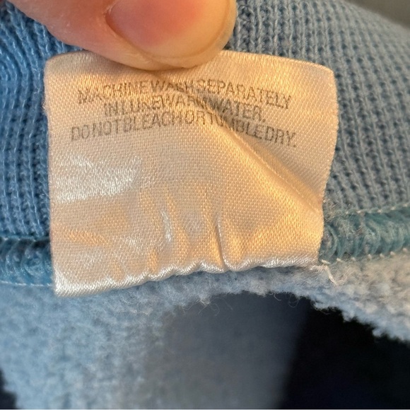 Vintage 80s Disney Casuals Mickey Mouse Crewneck Sweatshirt Size M Light Blue - Picture 5 of 7